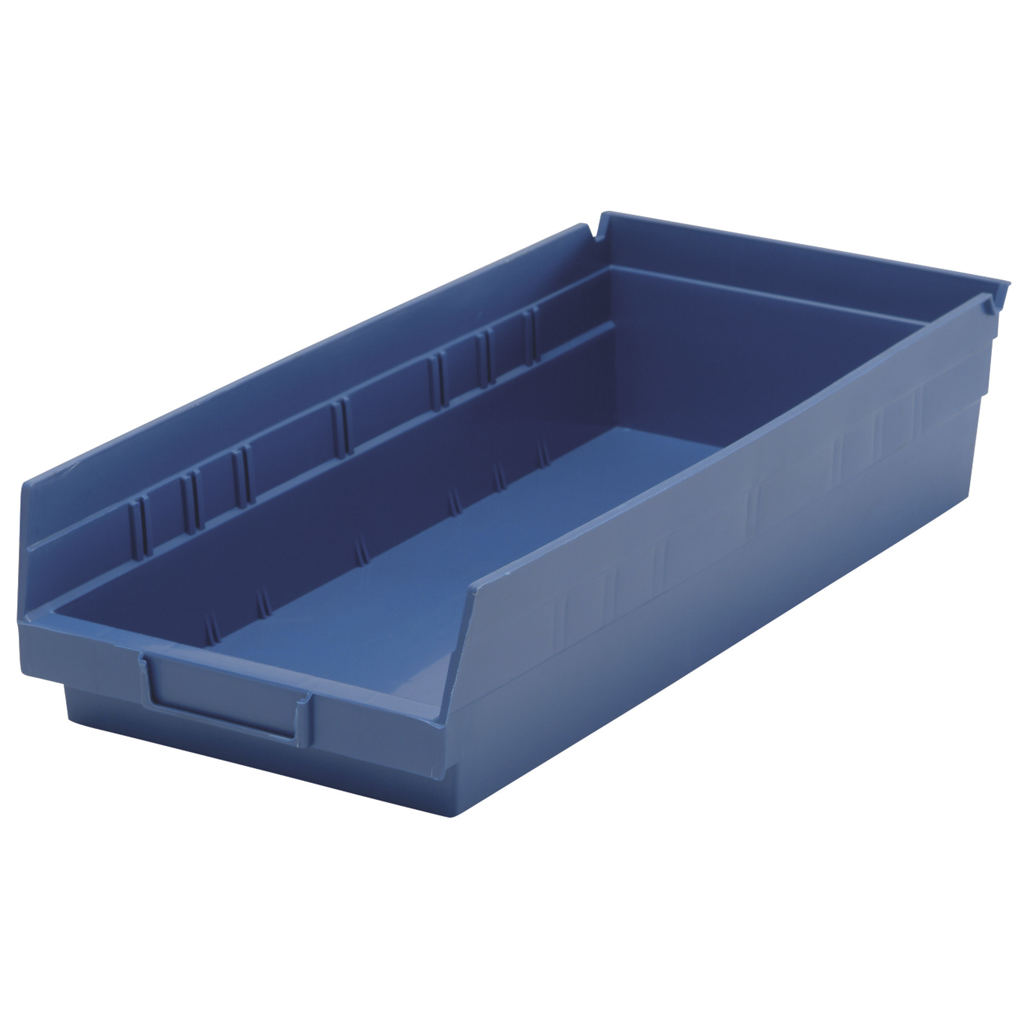 Quantum Storage Economy Shelf Bins, 17 7/8in. x 8 3/8in. x 4in. Size, Blue, Model# QSB108BLCS